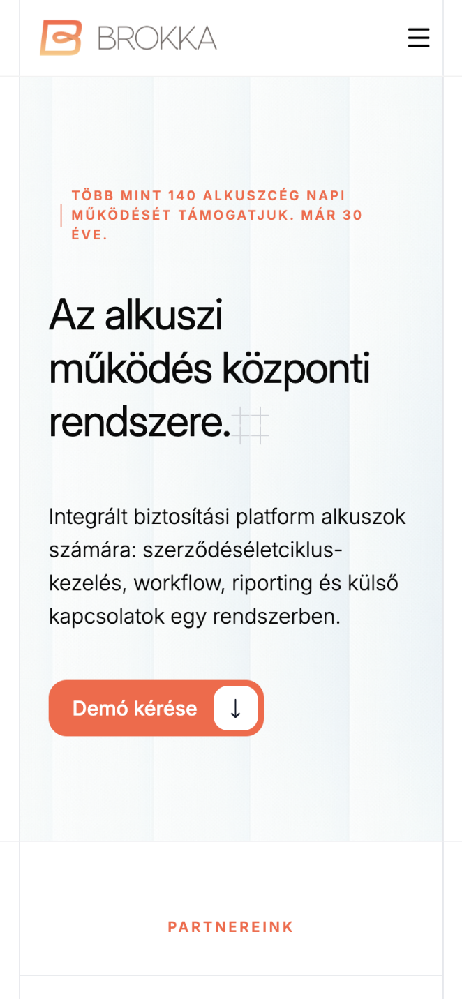 Brokka mobil nézet